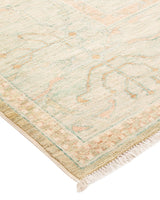One-of-a-Kind Imported Hand-knotted Area Rug  - Green, 10' 5" x 13' 7" - Modern Rug Importers