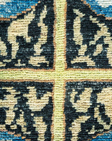 One-of-a-Kind Imported Hand-knotted Area Rug  - Green,  10' 6" x 13' 1" - Modern Rug Importers