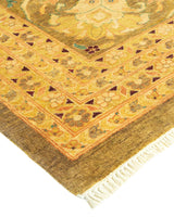 One-of-a-Kind Imported Hand-knotted Area Rug  - Green, 11' 10" x 14' 9" - Modern Rug Importers