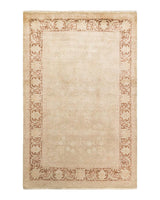 One-of-a-Kind Imported Hand-knotted Area Rug  - Green, 4' 2" x 6' 4" - Modern Rug Importers