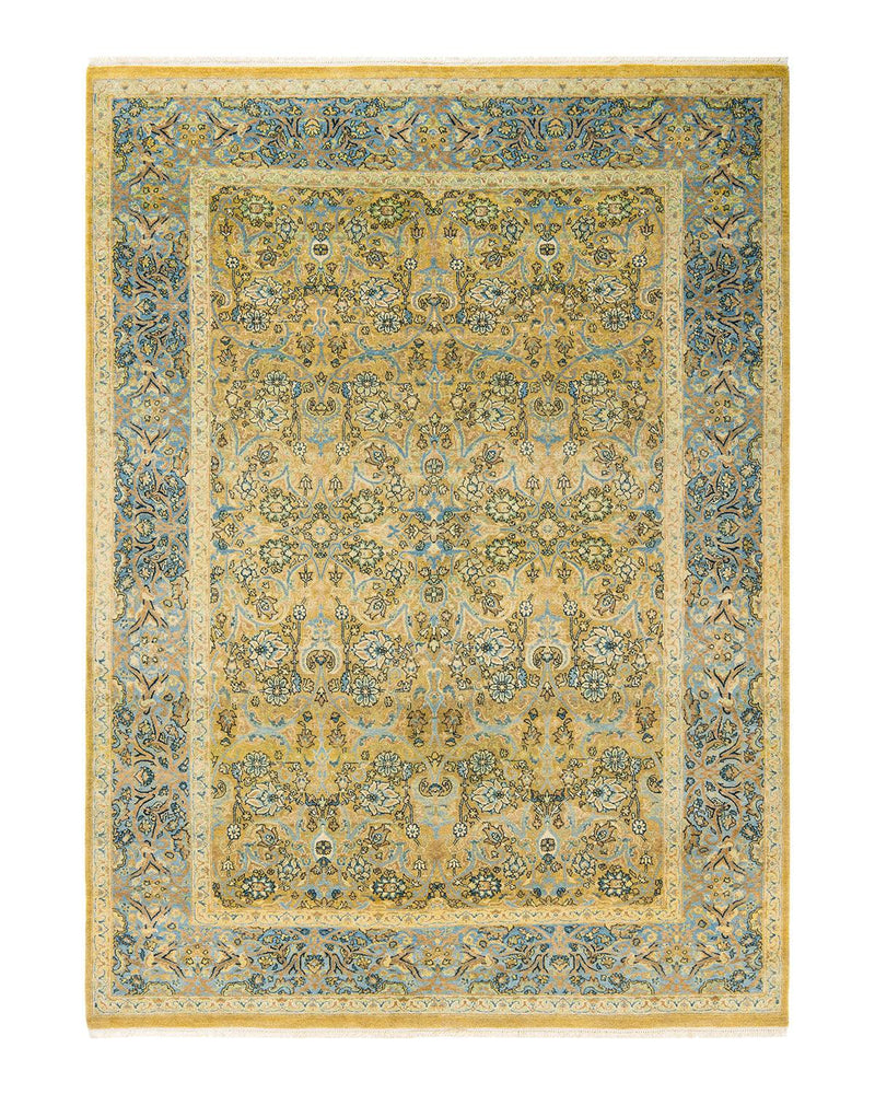 One-of-a-Kind Imported Hand-knotted Area Rug  - Green, 6' 1" x 8' 4" - Modern Rug Importers