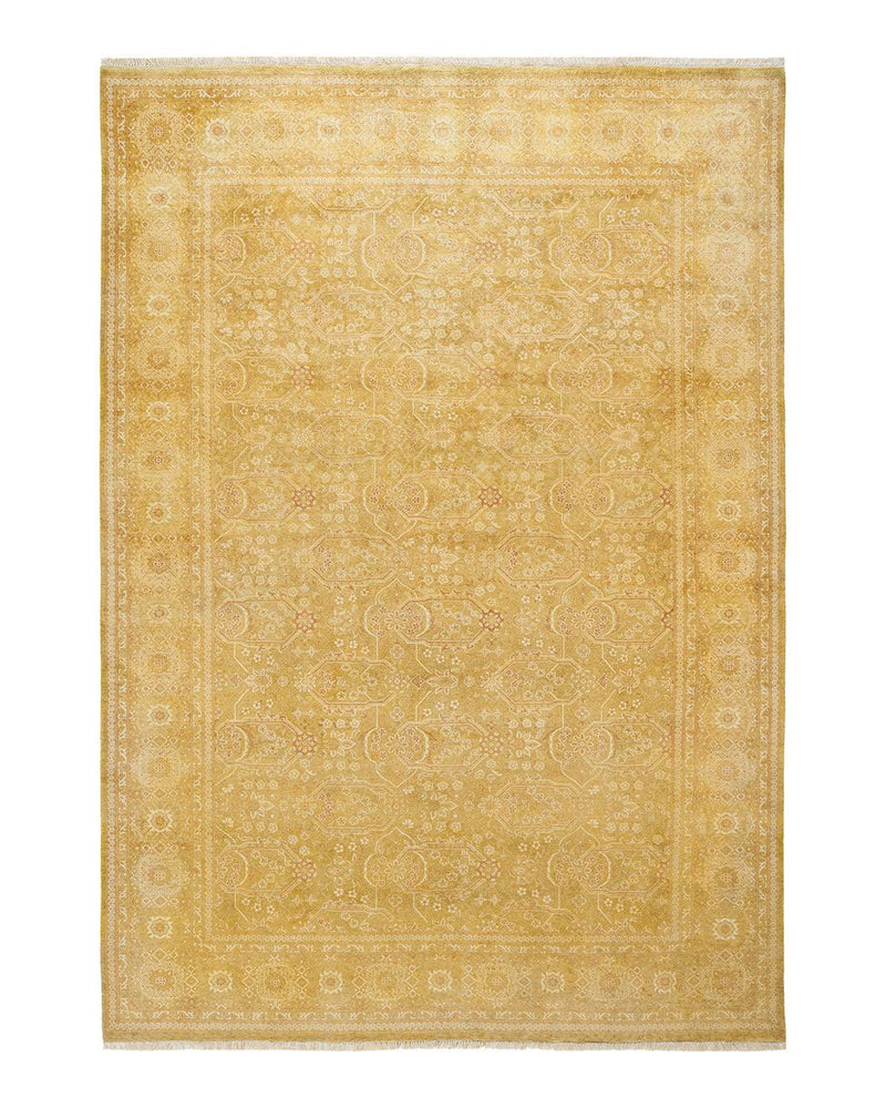 One-of-a-Kind Imported Hand-knotted Area Rug  - Green, 6' 1" x 8' 8" - Modern Rug Importers