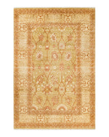 One-of-a-Kind Imported Hand-knotted Area Rug  - Green, 6' 2" x 9' 1" - Modern Rug Importers