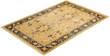 One-of-a-Kind Imported Hand-Knotted Area Rug  - Green, 6' 2" x 9' 1" - Modern Rug Importers