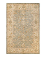 One-of-a-Kind Imported Hand-knotted Area Rug  - Green, 6' 3" x 9' 9" - Modern Rug Importers