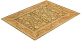 One-of-a-Kind Imported Hand-knotted Area Rug  - Green, 6' 4" x 8' 5" - Modern Rug Importers