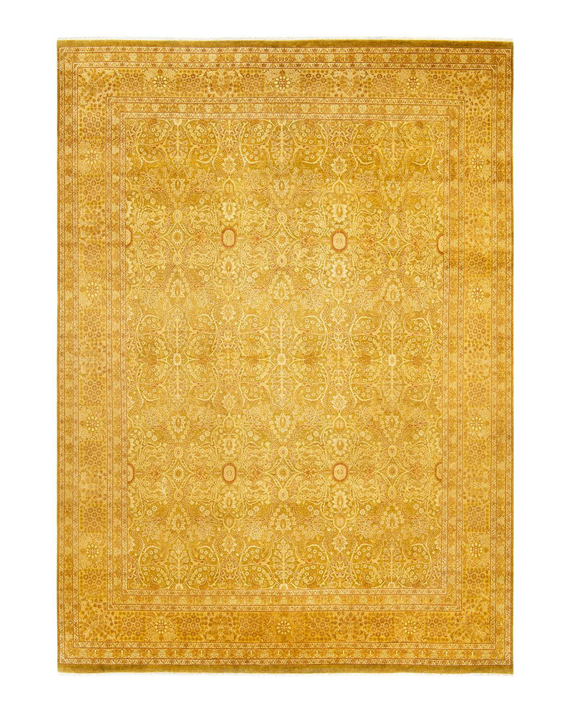 One-of-a-Kind Imported Hand-knotted Area Rug  - Green, 7' 10" x 11' 1" - Modern Rug Importers