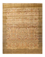 One-of-a-Kind Imported Hand-knotted Area Rug  - Green,  7' 10" x 9' 10" - Modern Rug Importers