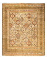One-of-a-Kind Imported Hand-knotted Area Rug  - Green, 7' 9" x 8' 1" - Modern Rug Importers