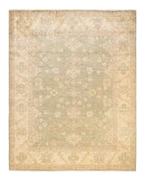 One-of-a-Kind Imported Hand-knotted Area Rug  - Green,  8' 1" x 10' 0" - Modern Rug Importers