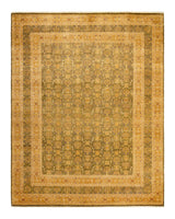 One-of-a-Kind Imported Hand-knotted Area Rug  - Green, 8' 1" x 10' 1" - Modern Rug Importers