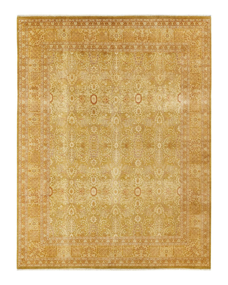 One-of-a-Kind Imported Hand-knotted Area Rug  - Green, 8' 1" x 10' 6" - Modern Rug Importers