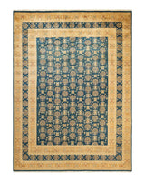 One-of-a-Kind Imported Hand-knotted Area Rug  - Green, 8' 1" x 10' 8" - Modern Rug Importers