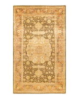 One-of-a-Kind Imported Hand-knotted Area Rug  - Green,  8' 1" x 13' 8" - Modern Rug Importers