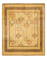 One-of-a-Kind Imported Hand-knotted Area Rug  - Green, 8' 1" x 8' 4" - Modern Rug Importers