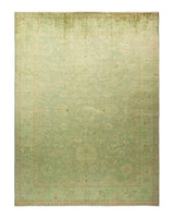 One-of-a-Kind Imported Hand-knotted Area Rug  - Green, 8' 10" x 11' 10" - Modern Rug Importers