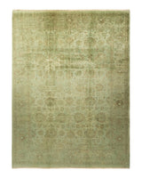 One-of-a-Kind Imported Hand-knotted Area Rug  - Green, 8' 10" x 11' 8" - Modern Rug Importers