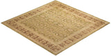 One-of-a-Kind Imported Hand-knotted Area Rug  - Green, 8' 10" x 8' 10" - Modern Rug Importers