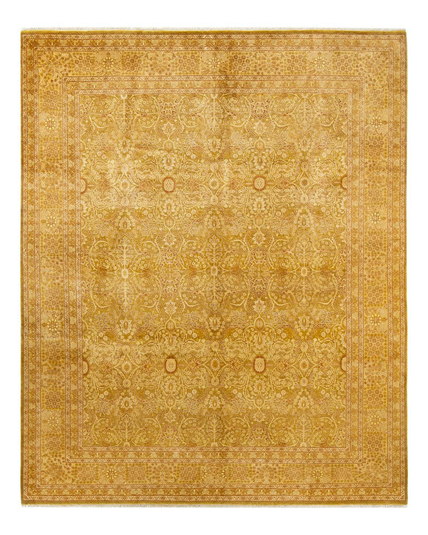 One-of-a-Kind Imported Hand-Knotted Area Rug  - Green, 8' 2" x 10' 1" - Modern Rug Importers