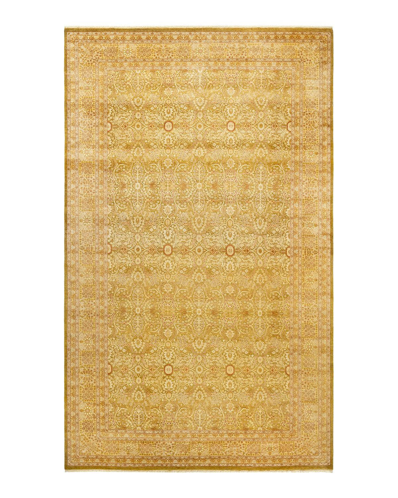 One-of-a-Kind Imported Hand-knotted Area Rug  - Green,  8' 3" x 13' 10" - Modern Rug Importers