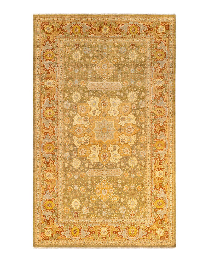 One-of-a-Kind Imported Hand-knotted Area Rug  - Green, 8' 3" x 13' 5" - Modern Rug Importers