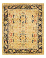 One-of-a-Kind Imported Hand-knotted Area Rug  - Green, 8' 4" x 10' 3" - Modern Rug Importers