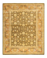 One-of-a-Kind Imported Hand-knotted Area Rug  - Green,  8' 4" x 10' 5" - Modern Rug Importers