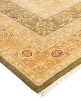 One-of-a-Kind Imported Hand-knotted Area Rug  - Green, 9' 4" x 12' 2" - Modern Rug Importers