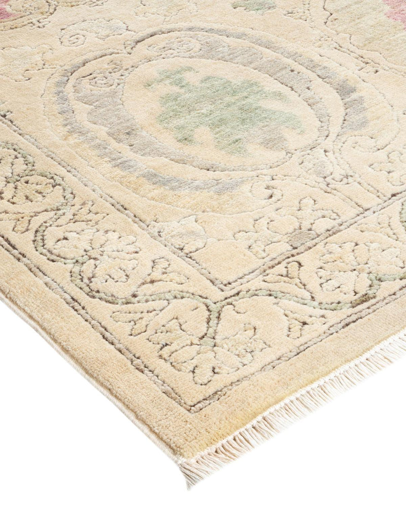 One-of-a-Kind Imported Hand-knotted Area Rug  - Ivory,  10' 0" x 14' 4" - Modern Rug Importers