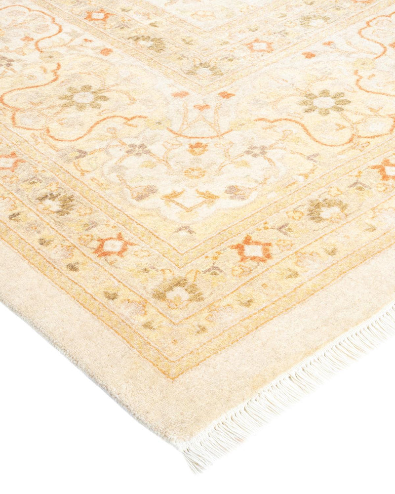 One-of-a-Kind Imported Hand-knotted Area Rug  - Ivory, 10' 1" x 13' 7" - Modern Rug Importers