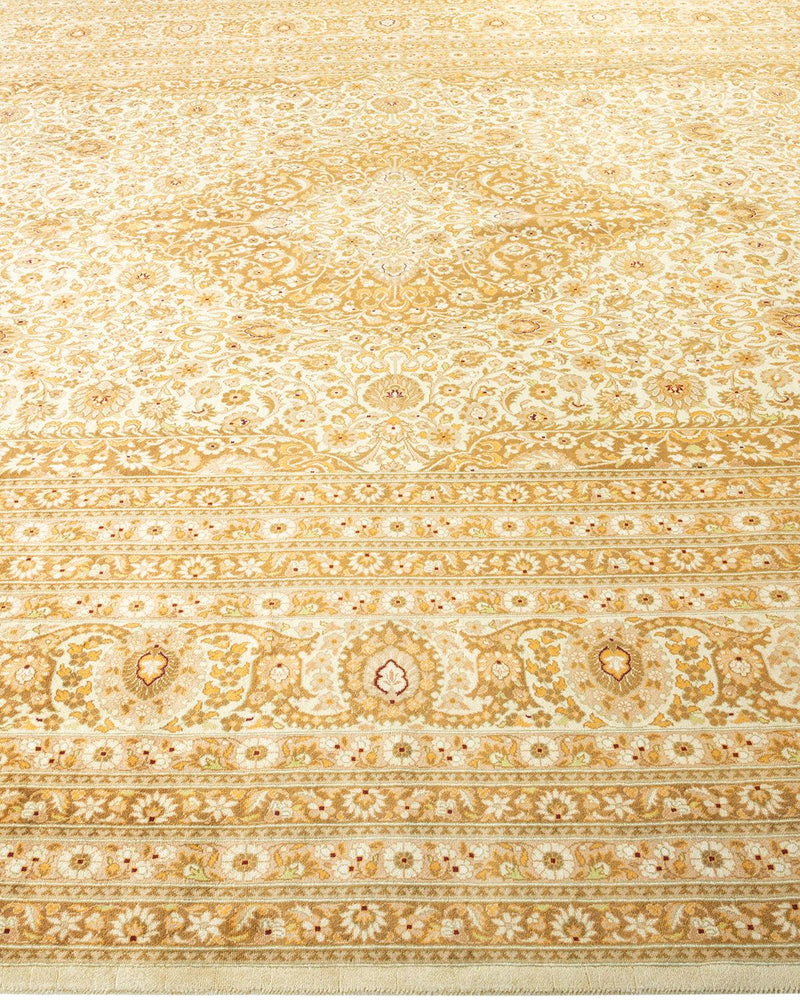 One-of-a-Kind Imported Hand-knotted Area Rug  - Ivory, 10' 1" x 14' 2" - Modern Rug Importers