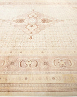 One-of-a-Kind Imported Hand-knotted Area Rug  - Ivory, 10' 2" x 13' 7" - Modern Rug Importers