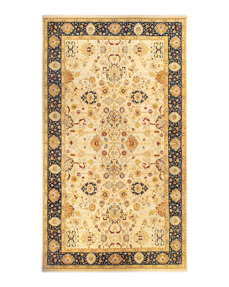 One-of-a-Kind Imported Hand-knotted Area Rug  - Ivory, 10' 2" x 17' 10" - Modern Rug Importers