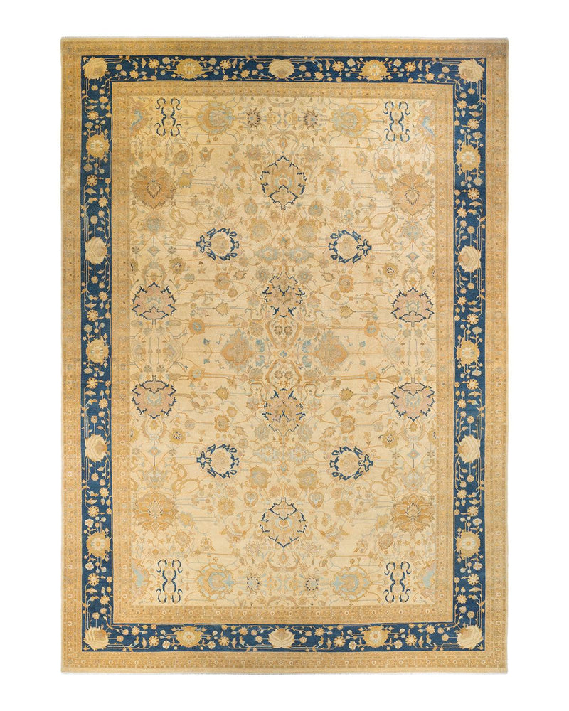 One-of-a-Kind Imported Hand-knotted Area Rug  - Ivory, 12' 2" x 18' 0" - Modern Rug Importers