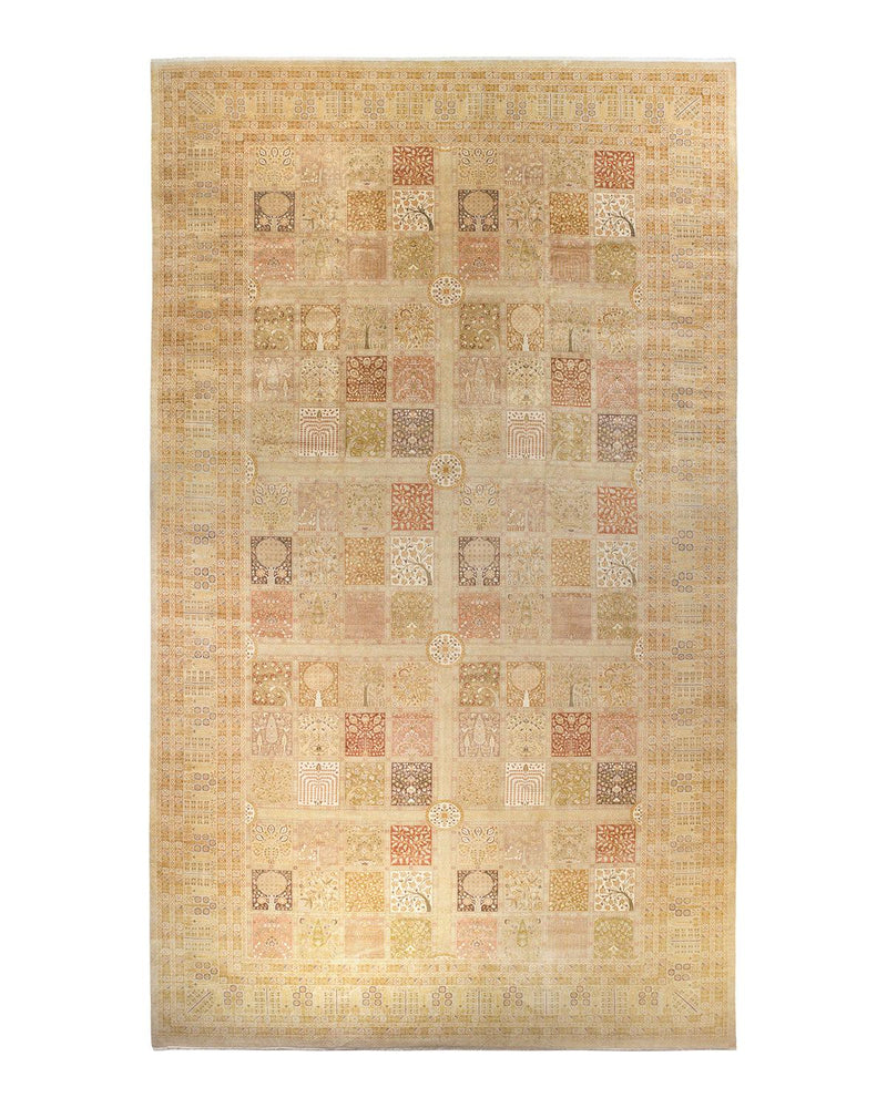 One-of-a-Kind Imported Hand-knotted Area Rug  - Ivory, 12' 3" x 21' 8" - Modern Rug Importers