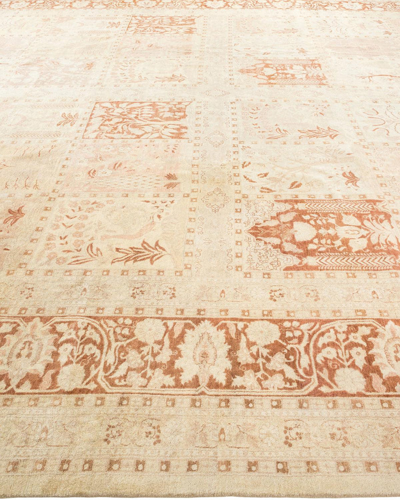 One-of-a-Kind Imported Hand-knotted Area Rug  - Ivory, 12' 5" x 17' 10" - Modern Rug Importers