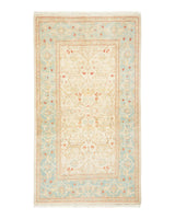 One-of-a-Kind Imported Hand-knotted Area Rug  - Ivory, 3' 1" x 5' 6" - Modern Rug Importers