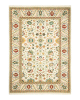 One-of-a-Kind Imported Hand-knotted Area Rug  - Ivory, 4' 10" x 6' 9" - Modern Rug Importers