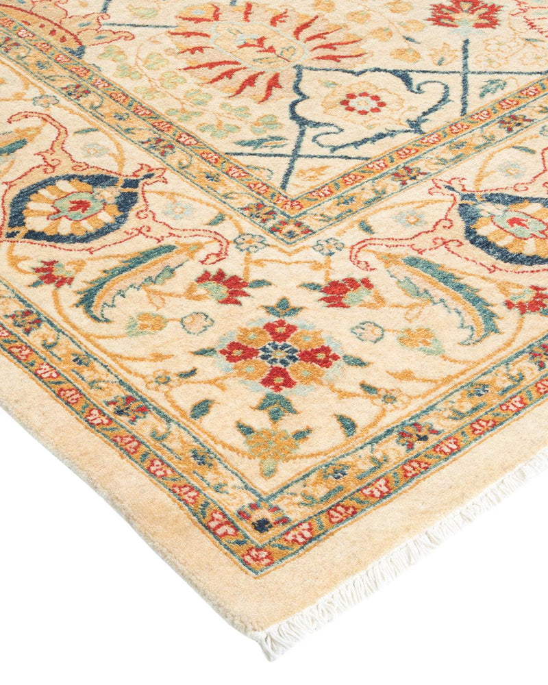 One-of-a-Kind Imported Hand-knotted Area Rug  - Ivory, 4' 10" x 7' 3" - Modern Rug Importers