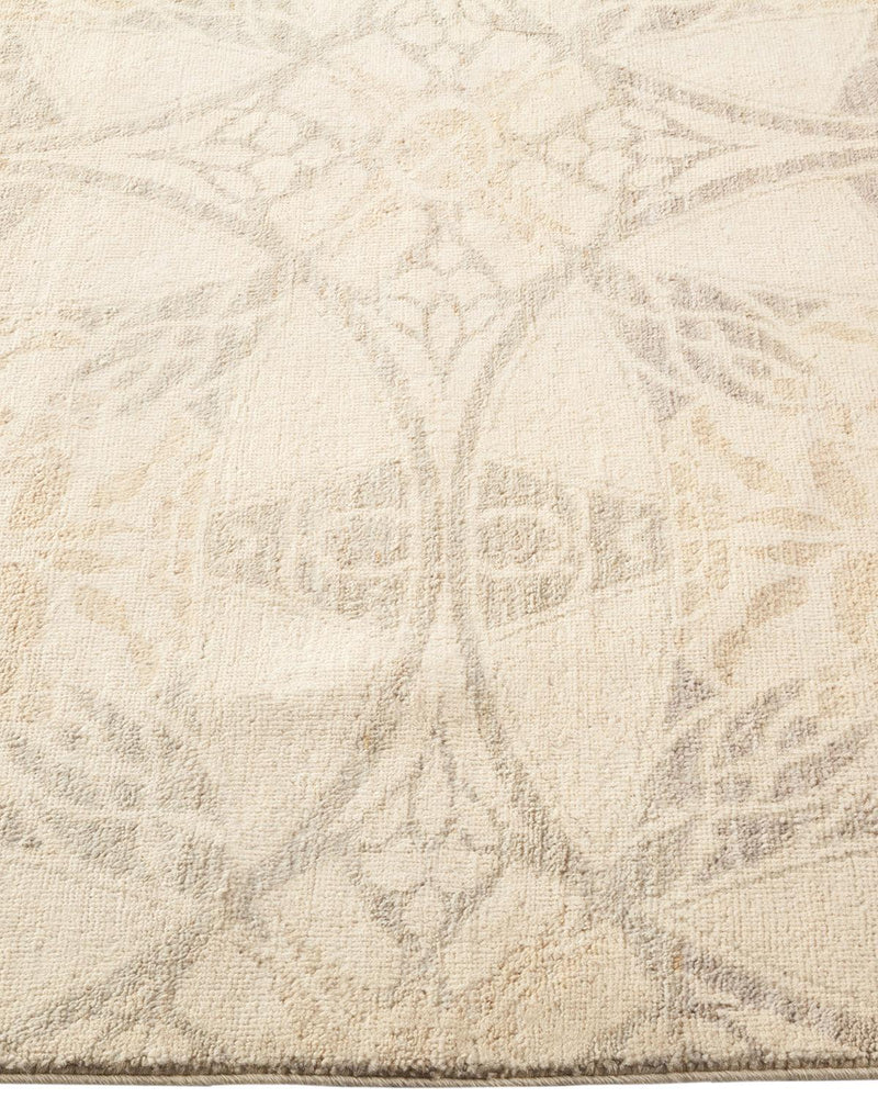 One-of-a-Kind Imported Hand-knotted Area Rug  - Ivory, 4' 2" x 6' 1" - Modern Rug Importers