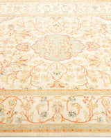 One-of-a-Kind Imported Hand-knotted Area Rug  - Ivory, 4' 2" x 6' 2" - Modern Rug Importers