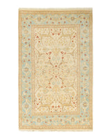 One-of-a-Kind Imported Hand-knotted Area Rug  - Ivory, 4' 2" x 6' 7" - Modern Rug Importers
