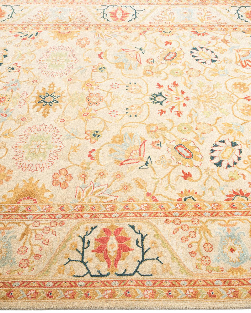 One-of-a-Kind Imported Hand-knotted Area Rug  - Ivory, 4' 8" x 6' 6" - Modern Rug Importers