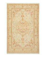 One-of-a-Kind Imported Hand-knotted Area Rug  - Ivory, 4' 8" x 7' 3" - Modern Rug Importers