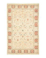 One-of-a-Kind Imported Hand-knotted Area Rug  - Ivory, 5' 0" x 7' 9" - Modern Rug Importers