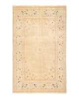 One-of-a-Kind Imported Hand-knotted Area Rug  - Ivory, 5' 1" x 8' 1" - Modern Rug Importers