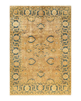 One-of-a-Kind Imported Hand-knotted Area Rug  - Ivory,  5' 10" x 8' 8" - Modern Rug Importers