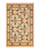 One-of-a-Kind Imported Hand-knotted Area Rug  - Ivory, 5' 10" x 9' 1" - Modern Rug Importers