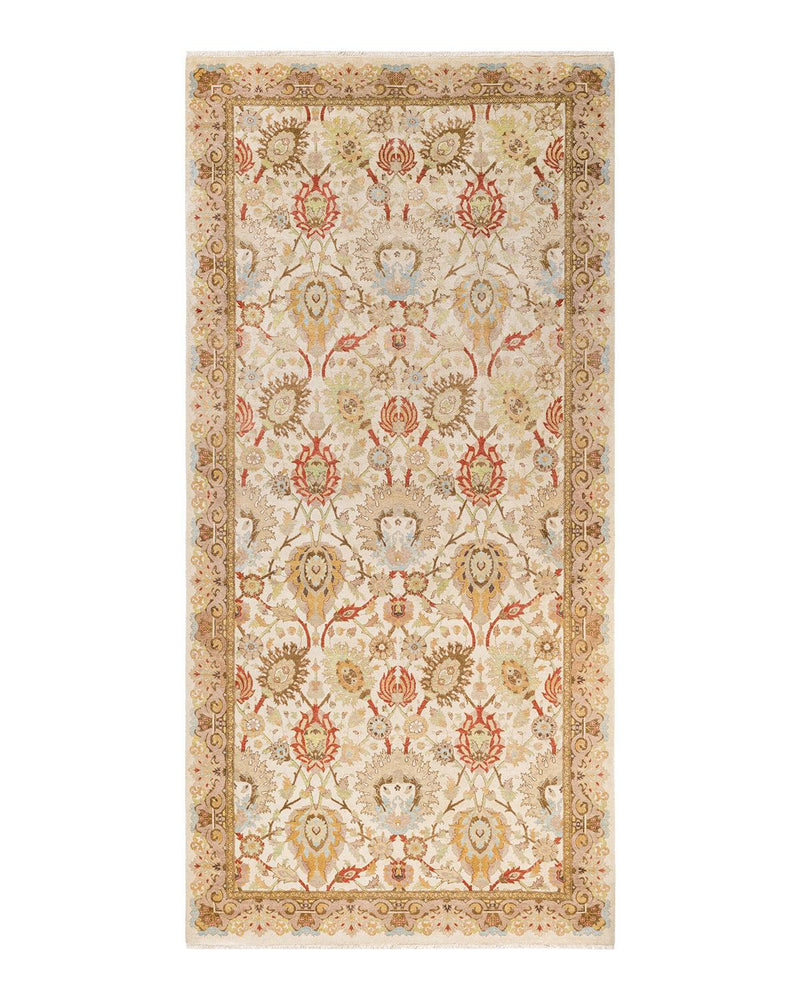 One-of-a-Kind Imported Hand-knotted Area Rug  - Ivory, 6' 0" x 12' 7" - Modern Rug Importers