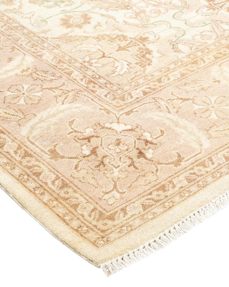 One-of-a-Kind Imported Hand-knotted Area Rug  - Ivory,  6' 0" x 6' 1" - Modern Rug Importers